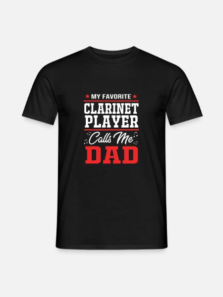 Clarinet - Men's T-Shirt - black