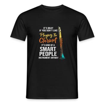 Clarinette - T-shirt homme - noir - Devant - AI Model Male 178 light (178cm)