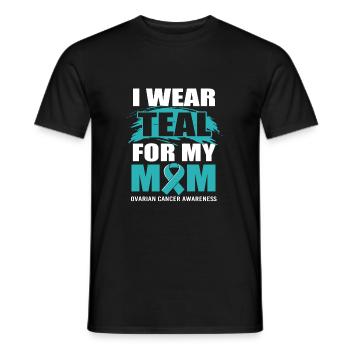 Cancer de l’ovaire Cancer survivant Cancer - T-shirt homme - noir - Devant - AI Model Male 178 light (178cm)
