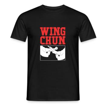 Wing Chun - Men's T-Shirt - black - Front - AI Model Male 178 light (178cm)