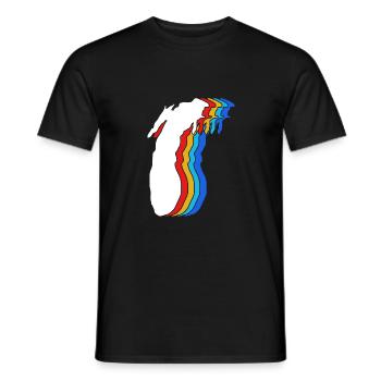 Great Lakes - Männer T-Shirt - Schwarz - Vorne - AI Model Male 178 light (178cm)