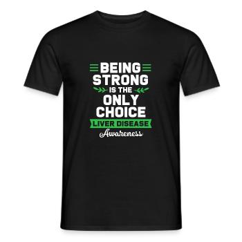 Lebererkrankung - Männer T-Shirt - Schwarz - Vorne - AI Model Male 178 light (178cm)