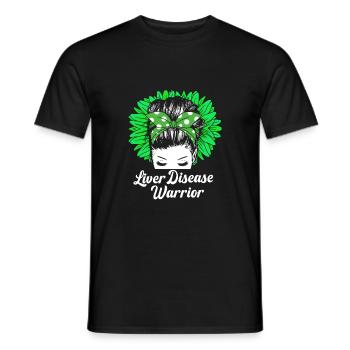 Liver disease - Men's T-Shirt - black - Front - AI Model Male 178 light (178cm)