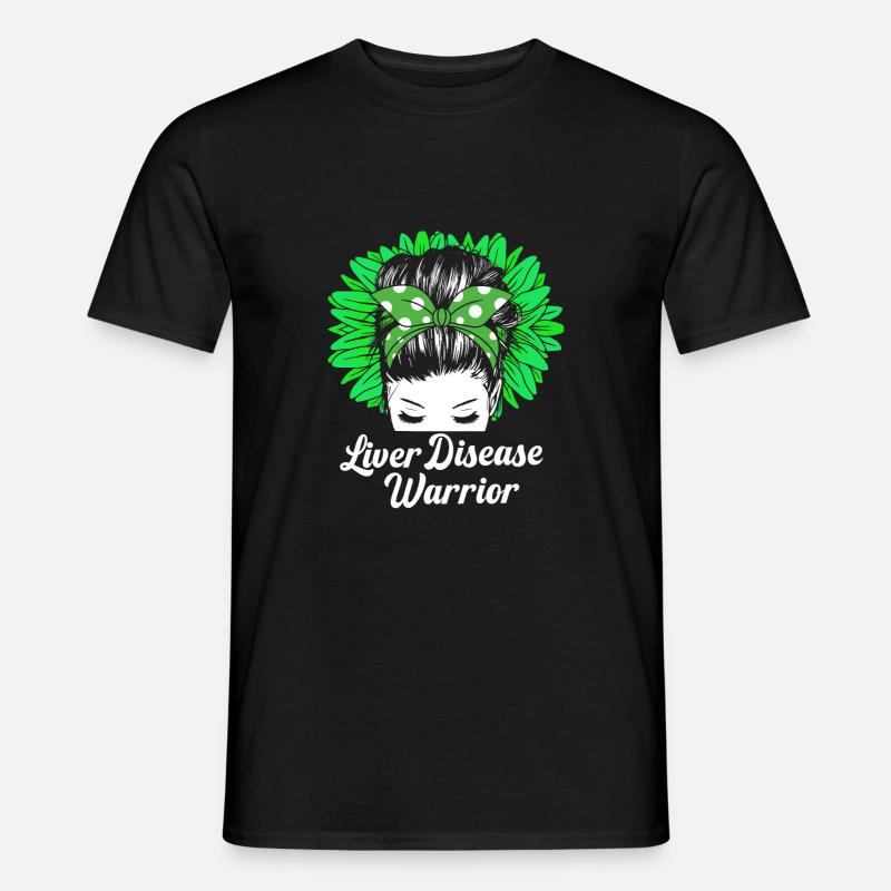 Lebererkrankung - Männer T-Shirt - Schwarz