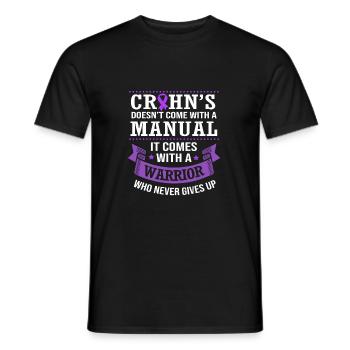 Maladie de Crohn - T-shirt homme - noir - Devant - AI Model Male 178 light (178cm)
