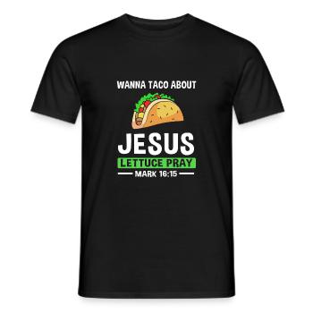 Youth pastor - Men's T-Shirt - black - Front - AI Model Male 178 light (178cm)