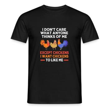 Poulet Volaille - T-shirt homme - noir - Devant - AI Model Male 178 light (178cm)