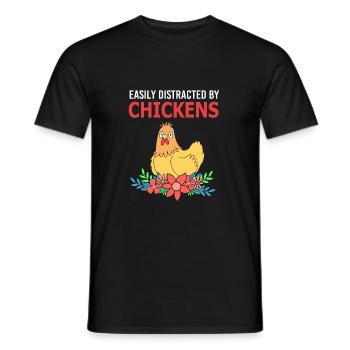 Poulet Volaille - T-shirt homme - noir - Devant - AI Model Male 178 light (178cm)