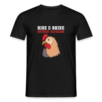 Poulet Volaille - T-shirt homme - noir - Devant - AI Model Male 178 light (178cm)