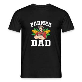 Agriculteur Fermier Femme d’agriculteur Ferme - T-shirt homme - noir - Devant - AI Model Male 178 light (178cm)