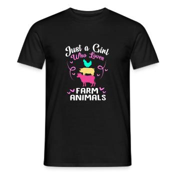 Agriculteur Fermier Femme d’agriculteur Ferme - T-shirt homme - noir - Devant - AI Model Male 178 light (178cm)