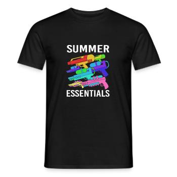 Wasserpistole - Männer T-Shirt - Schwarz - Vorne - AI Model Male 178 light (178cm)