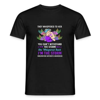 Rheumatism Arthritis - Men's T-Shirt - black - Front - AI Model Male 178 light (178cm)