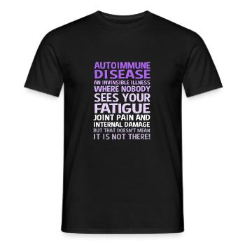 Autoimmune disease - Men's T-Shirt - black - Front - AI Model Male 178 light (178cm)