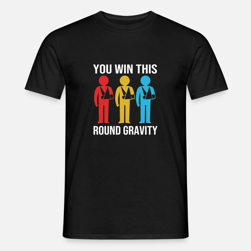Broken Arm Bone Fracture - Men's T-Shirt - black