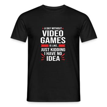 Joueur - T-shirt homme - noir - Devant - AI Model Male 178 light (178cm)