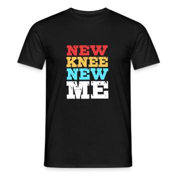 Knie Operation - Männer T-Shirt - Schwarz - Vorne - AI Model Male 178 light (178cm)