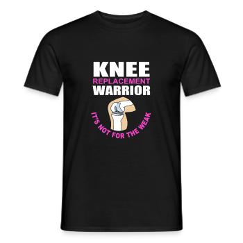 Knie Operation - Männer T-Shirt - Schwarz - Vorne - AI Model Male 178 light (178cm)