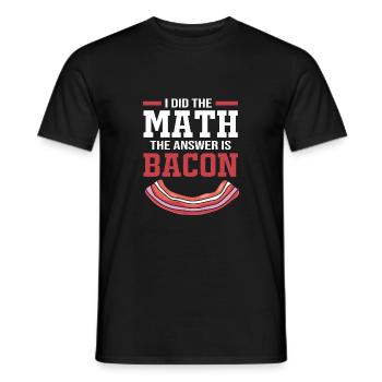 Mathematics - Men's T-Shirt - black - Front - AI Model Male 178 light (178cm)