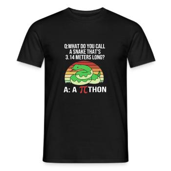 Mathematics - Men's T-Shirt - black - Front - AI Model Male 178 light (178cm)