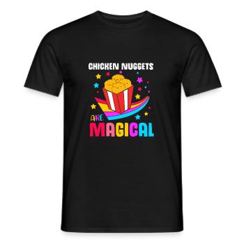 Chicken Nuggets - Men's T-Shirt - black - Front - AI Model Male 178 light (178cm)