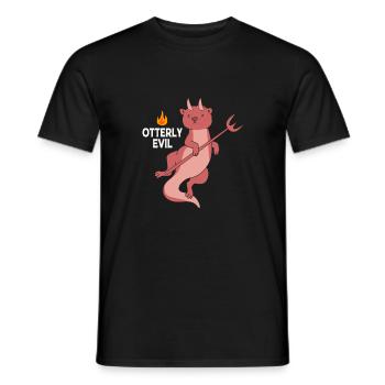 Otter - Männer T-Shirt - Schwarz - Vorne - AI Model Male 178 light (178cm)