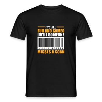 Facteur - T-shirt homme - noir - Devant - AI Model Male 178 light (178cm)