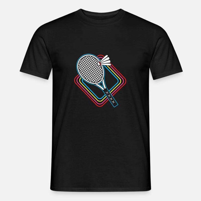 Badminton - Männer T-Shirt - Schwarz