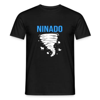 Tornado Birthday Children's Birthday Party - Men's T-Shirt - black - Front - AI Model Male 178 light (178cm)