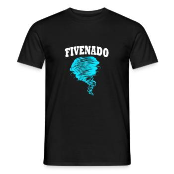 Tornado Birthday Children's Birthday Party - Men's T-Shirt - black - Front - AI Model Male 178 light (178cm)