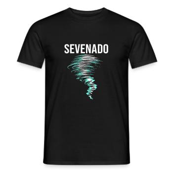 Tornado Birthday Children's Birthday Party - Men's T-Shirt - black - Front - AI Model Male 178 light (178cm)