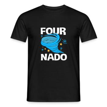 Tornado Birthday Children's Birthday Party - Men's T-Shirt - black - Front - AI Model Male 178 light (178cm)