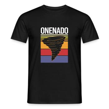 Tornado Birthday Fête d’anniversaire des enfants - T-shirt homme - noir - Devant - AI Model Male 178 light (178cm)