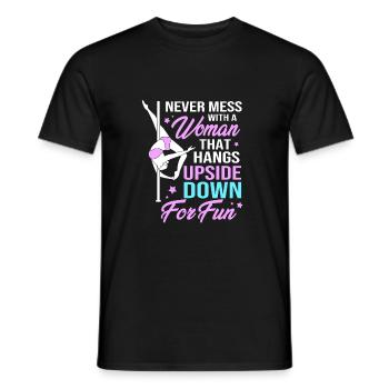 Pole Dance - Männer T-Shirt - Schwarz - Vorne - AI Model Male 178 light (178cm)