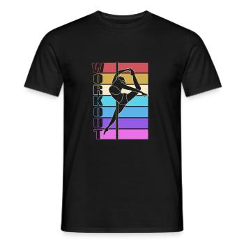 Pole Dance - Männer T-Shirt - Schwarz - Vorne - AI Model Male 178 light (178cm)