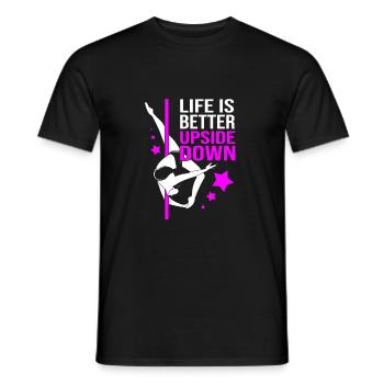 Pole Dance - Männer T-Shirt - Schwarz - Vorne - AI Model Male 178 light (178cm)