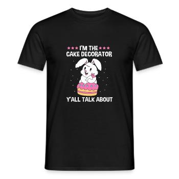 Cake Tartlet Decoration Cake - Men's T-Shirt - black - Front - AI Model Male 178 light (178cm)