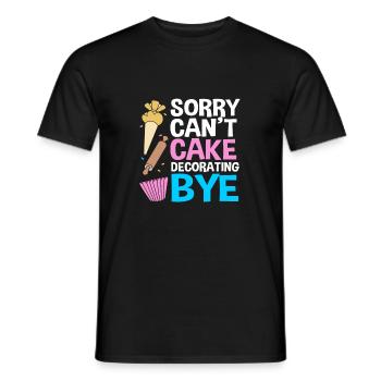 Cake Tartlet Decoration Cake - Men's T-Shirt - black - Front - AI Model Male 178 light (178cm)