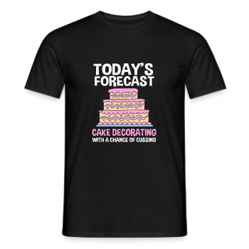 Cake Tartlet Decoration Cake - Men's T-Shirt - black - Front - AI Model Male 178 light (178cm)