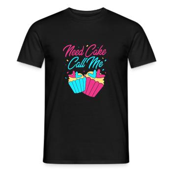 Cake Tartlet Decoration Cake - Men's T-Shirt - black - Front - AI Model Male 178 light (178cm)
