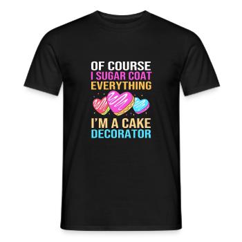 Cake Tartlet Decoration Cake - Men's T-Shirt - black - Front - AI Model Male 178 light (178cm)