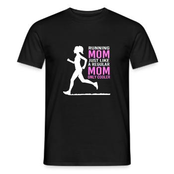 Trail running - Men's T-Shirt - black - Front - AI Model Male 178 light (178cm)