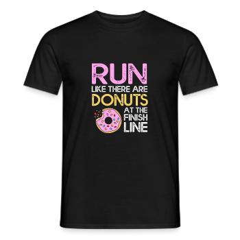 Marathon Marathonläufer - Männer T-Shirt - Schwarz - Vorne - AI Model Male 178 light (178cm)