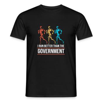 Marathonien Marathonien - T-shirt homme - noir - Devant - AI Model Male 178 light (178cm)