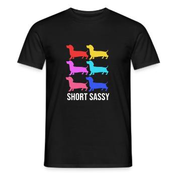 Teckel - T-shirt homme - noir - Devant - AI Model Male 178 light (178cm)