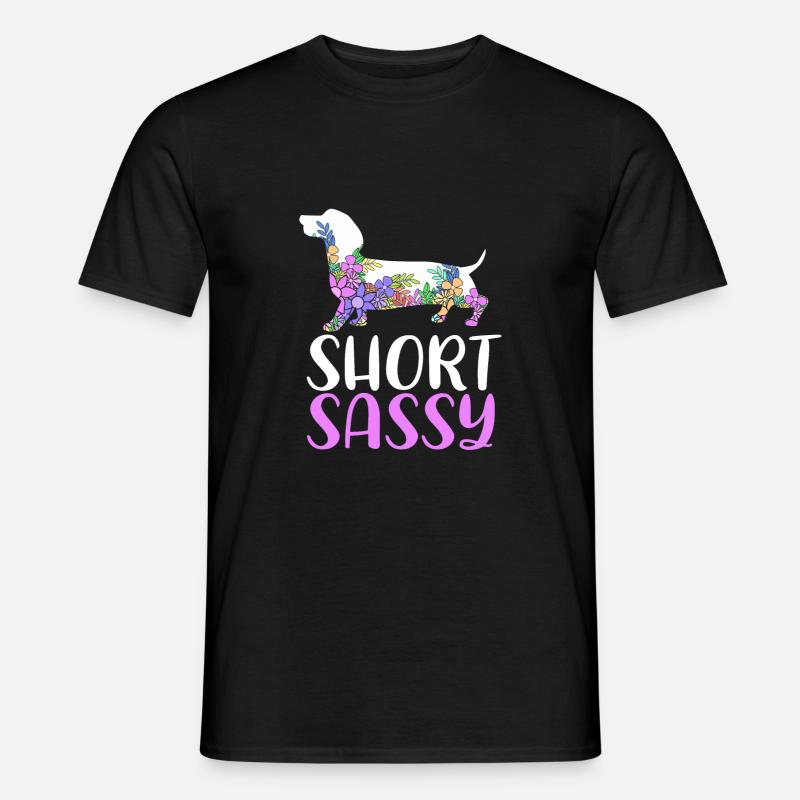 Dackel - Männer T-Shirt - Schwarz
