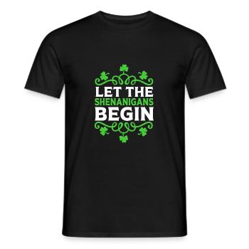 Shenanigan - Men's T-Shirt - black - Front - AI Model Male 178 light (178cm)