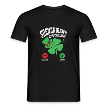 Shenanigan - Men's T-Shirt - black - Front - AI Model Male 178 light (178cm)