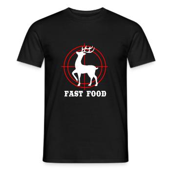 Chasse au chasseur - T-shirt homme - noir - Devant - AI Model Male 178 light (178cm)