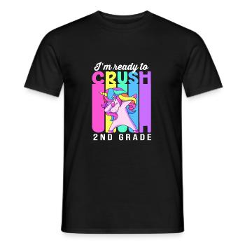 2. Klasse - Männer T-Shirt - Schwarz - Vorne - AI Model Male 178 light (178cm)
